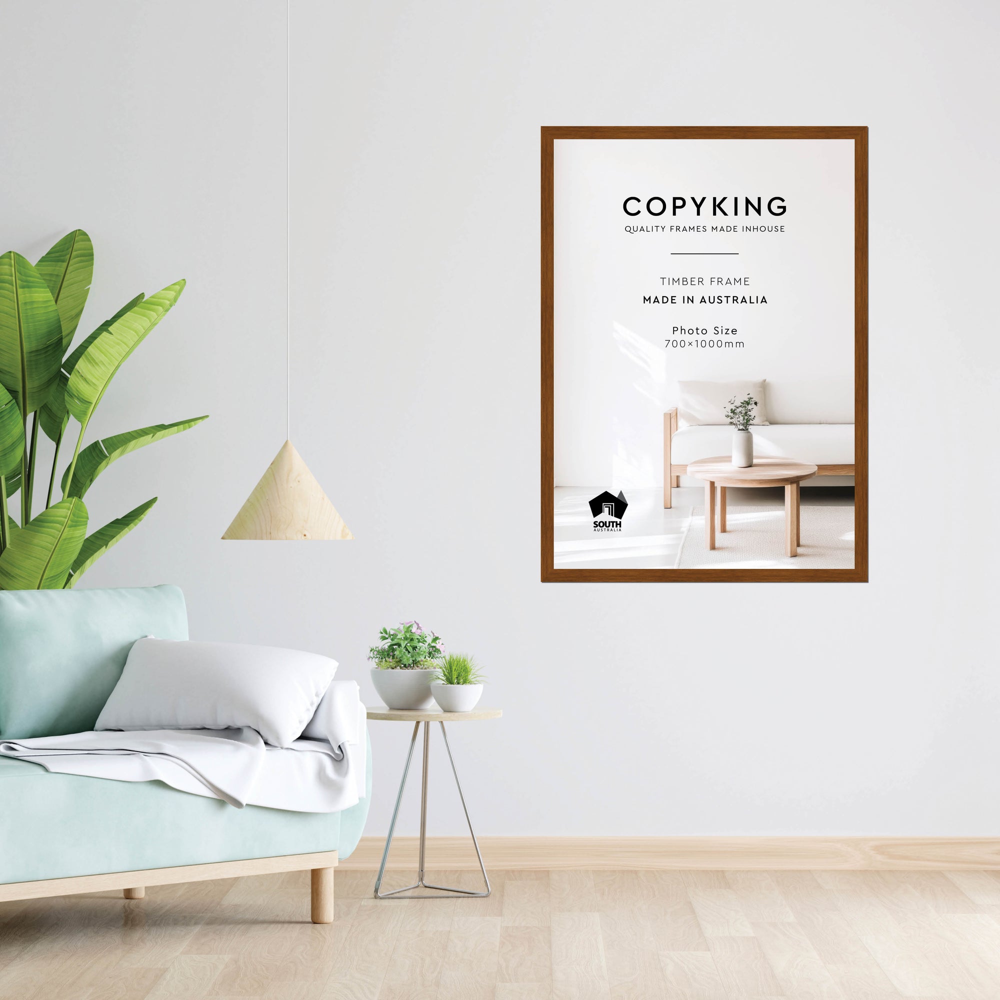 Teak 30mm Wood Poster Frame - 70cm x 100cm