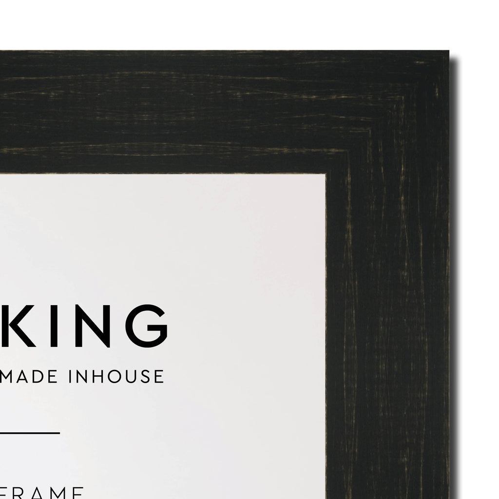 Vintage Charcoal 38mm Wood Square Photo Frame - 14" x 14" (356mm x 356mm)