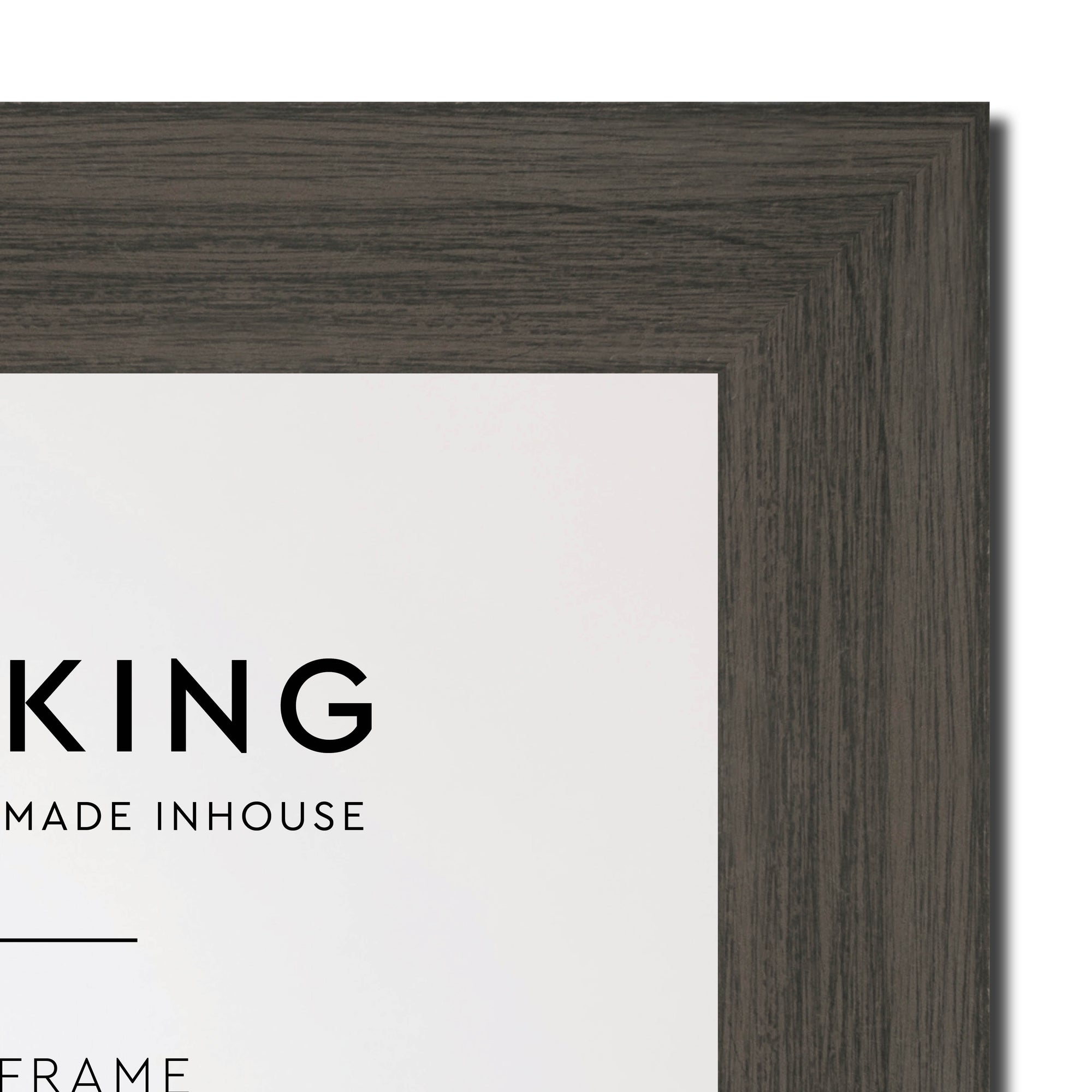 Vintage Cocoa 38mm Wood Panoramic Photo Frame - 40cm x 120cm