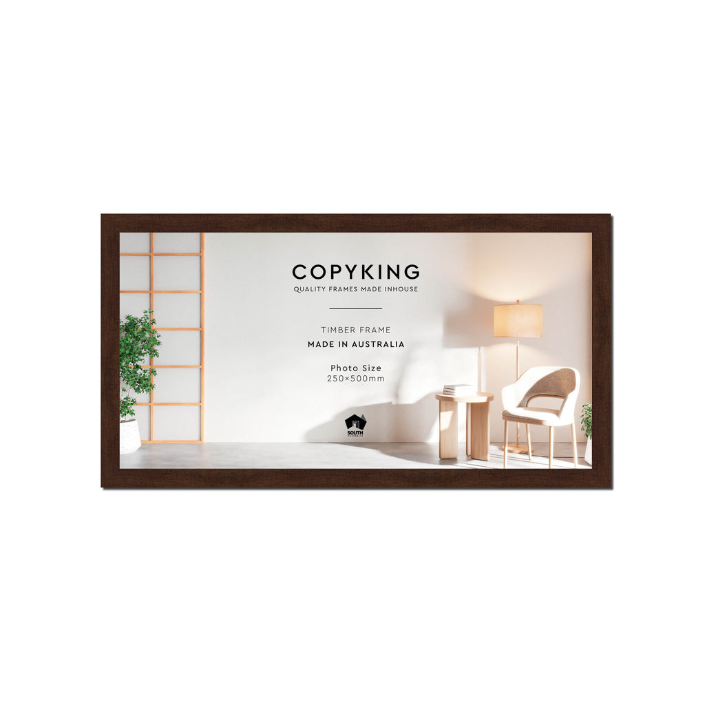 Walnut 20mm Wood Panoramic Photo Frame - 25cm x 50cm