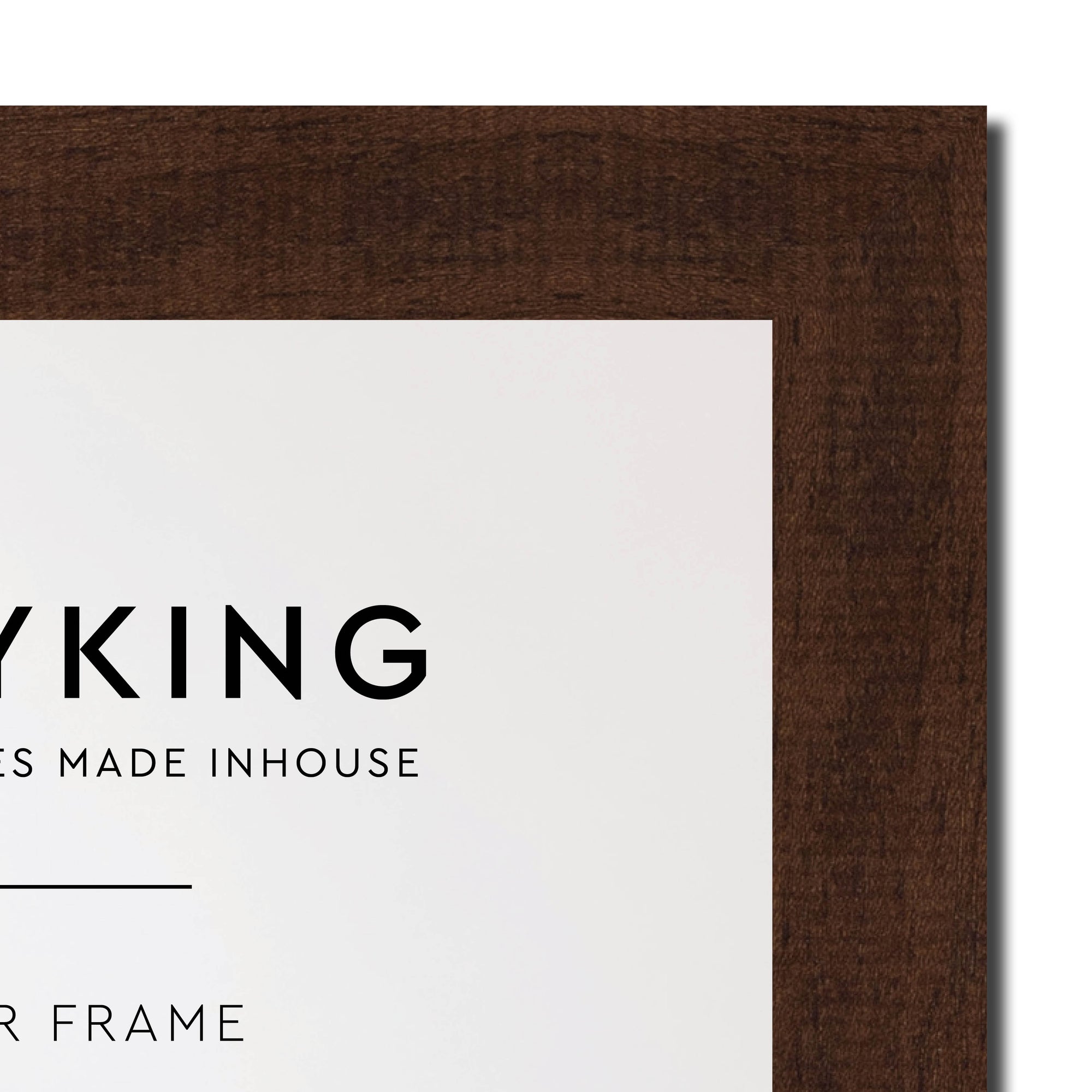 Walnut 30mm Wood Panoramic Photo Frame - 40cm x 120cm