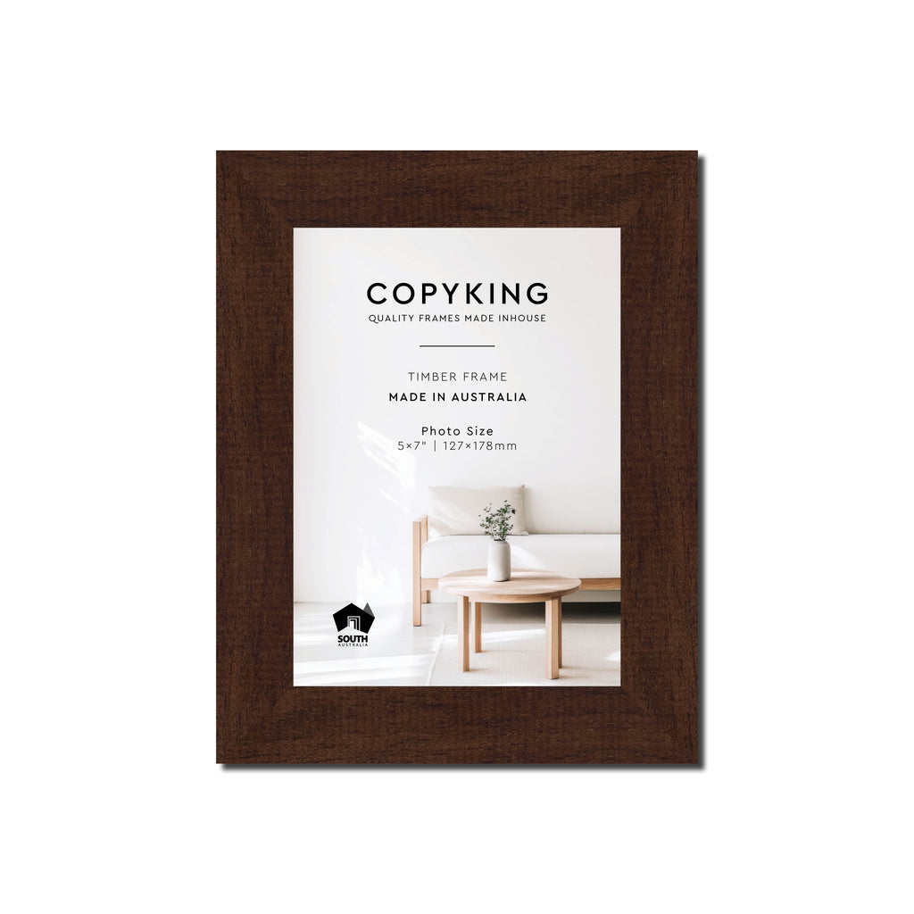 Walnut 30mm Wood Photo Frame - 5" x 7" (127mm x 178mm)