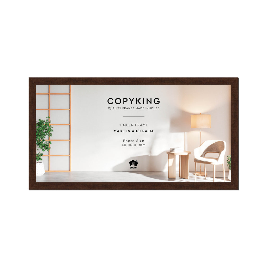 Walnut 30mm Wood Panoramic Photo Frame - 40cm x 80cm