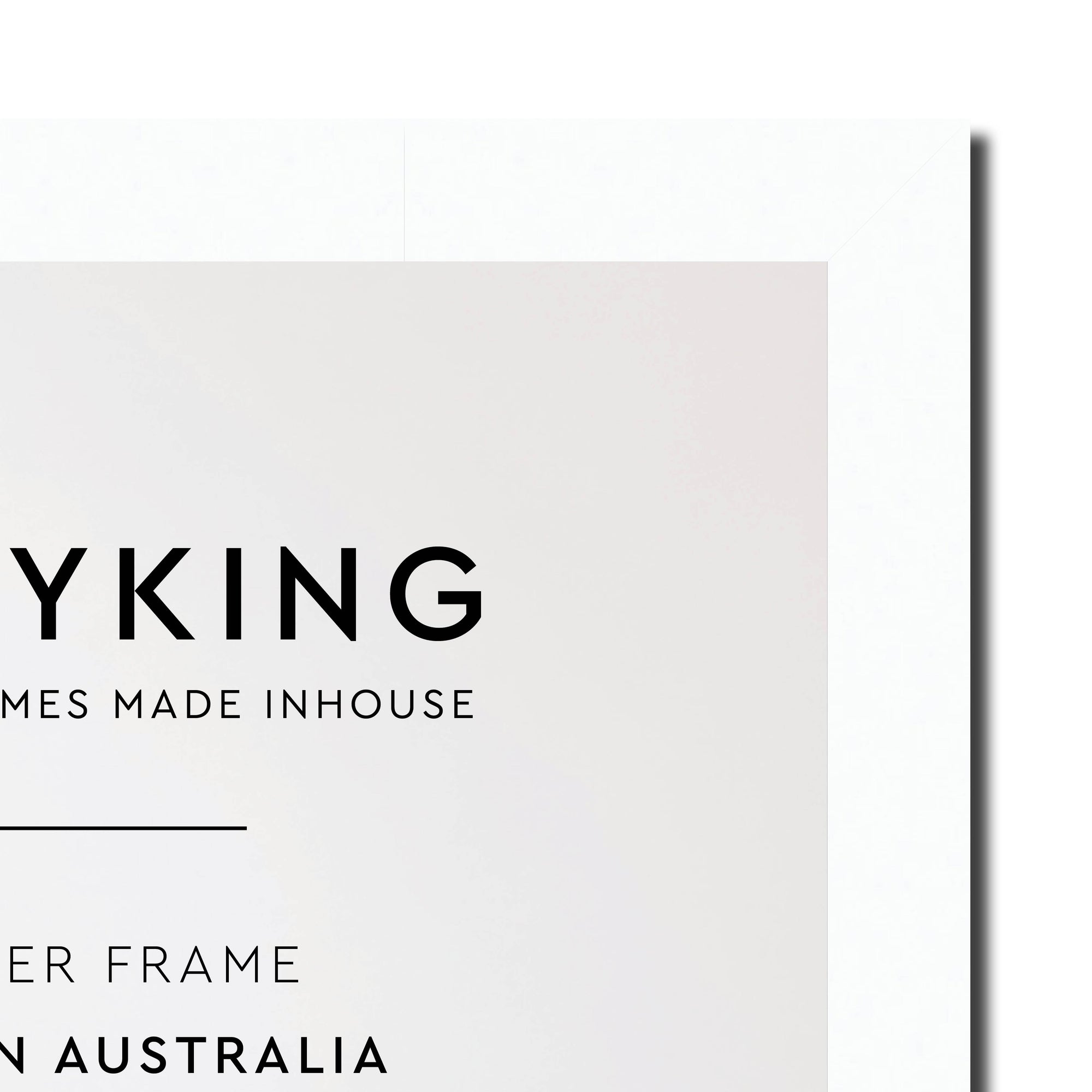 White 20mm Wood Poster Frame - 50cm x 70cm