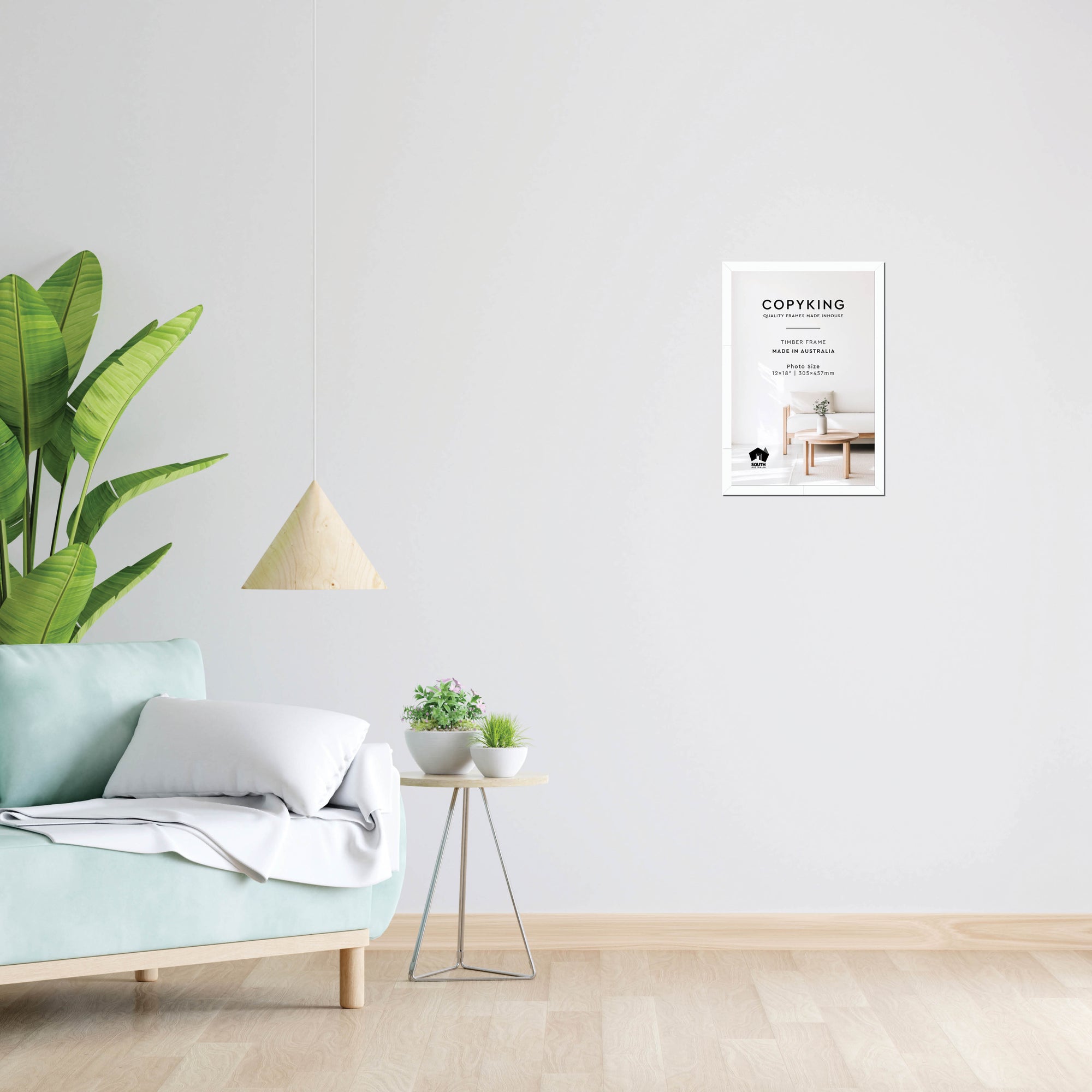 White 20mm Wood Photo Frame - 12" x 18" (305mm x 457mm)