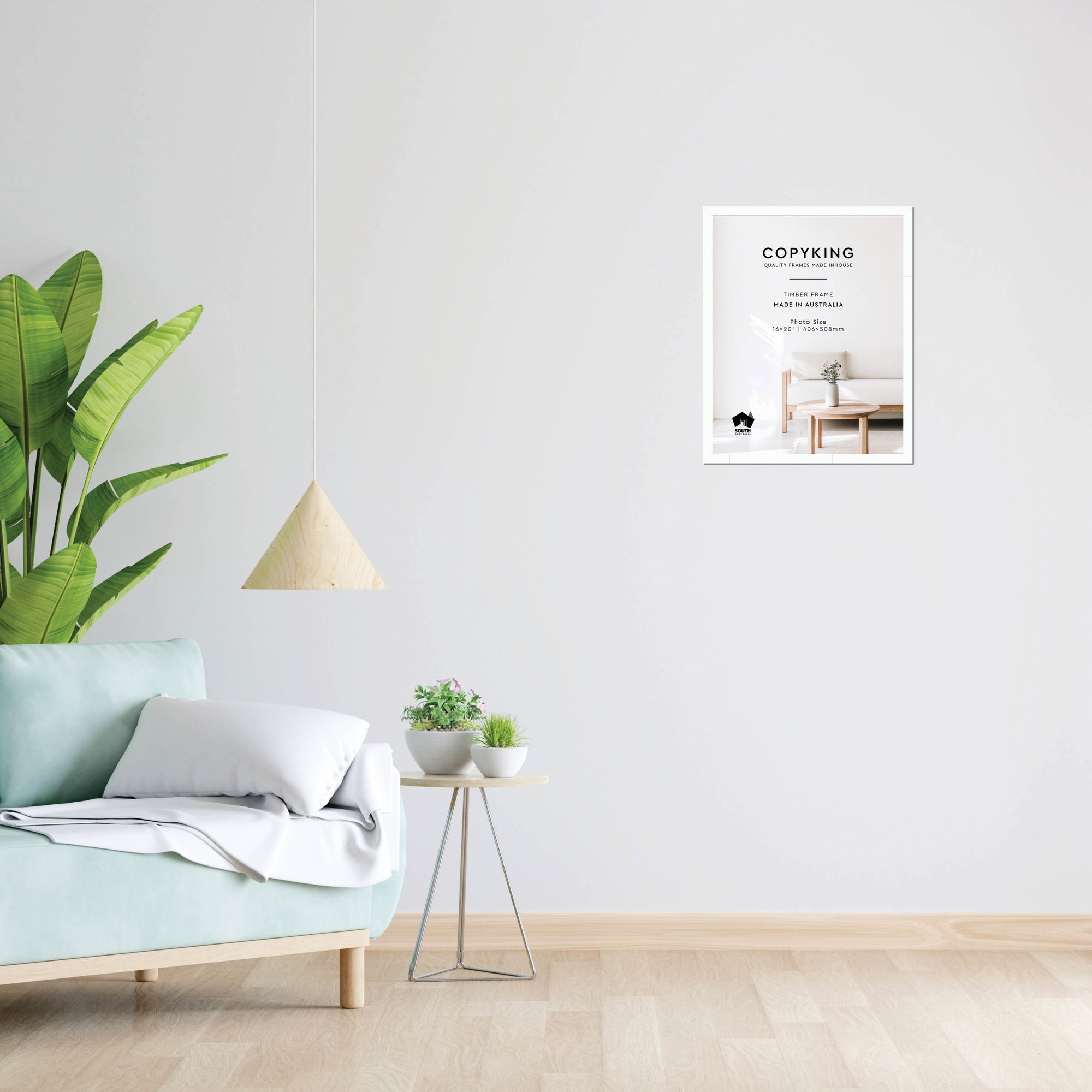 White 20mm Wood Photo Frame - 16" x 20" (406mm x 508mm)