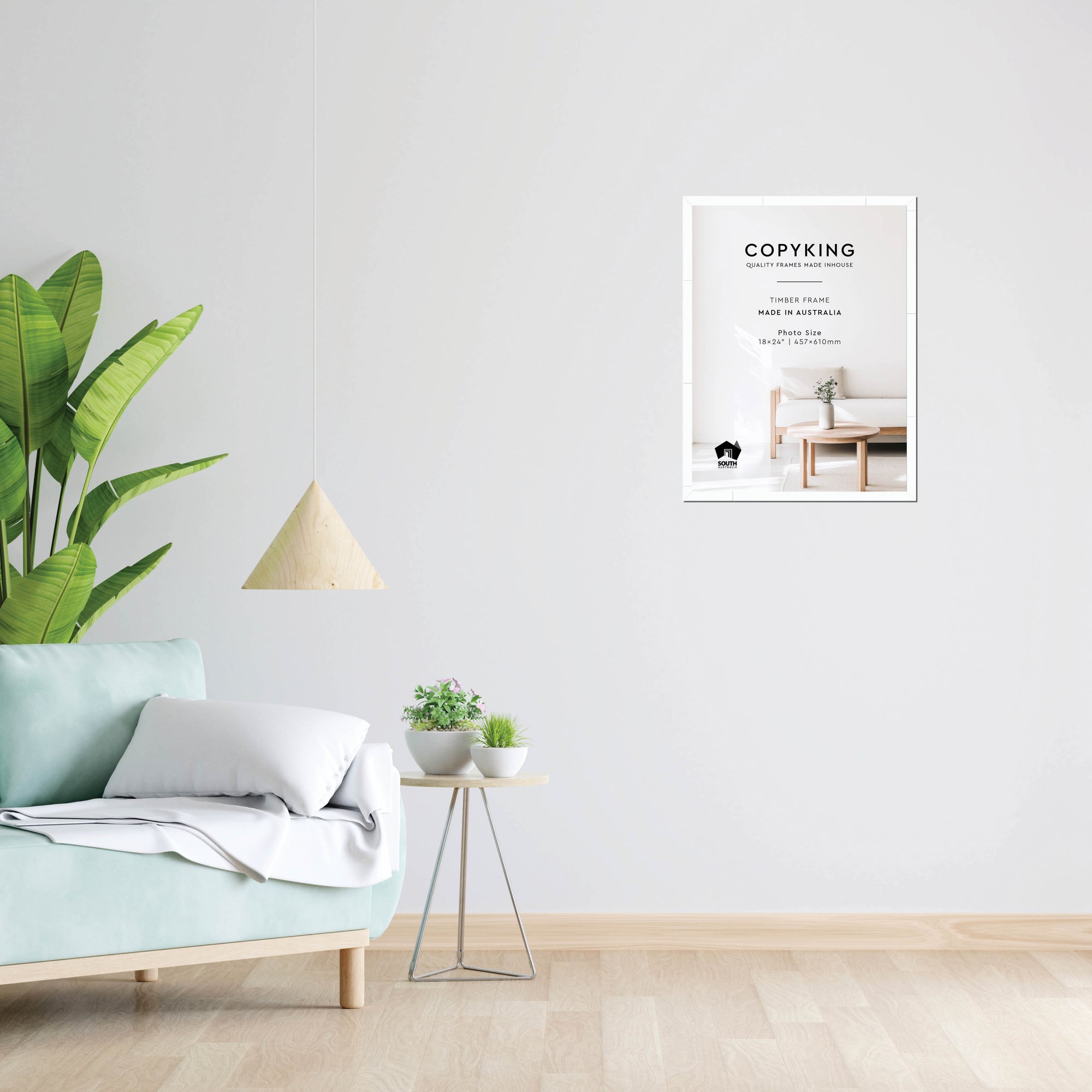 White 20mm Wood Photo Frame - 18" x 24" (457mm x 610mm)