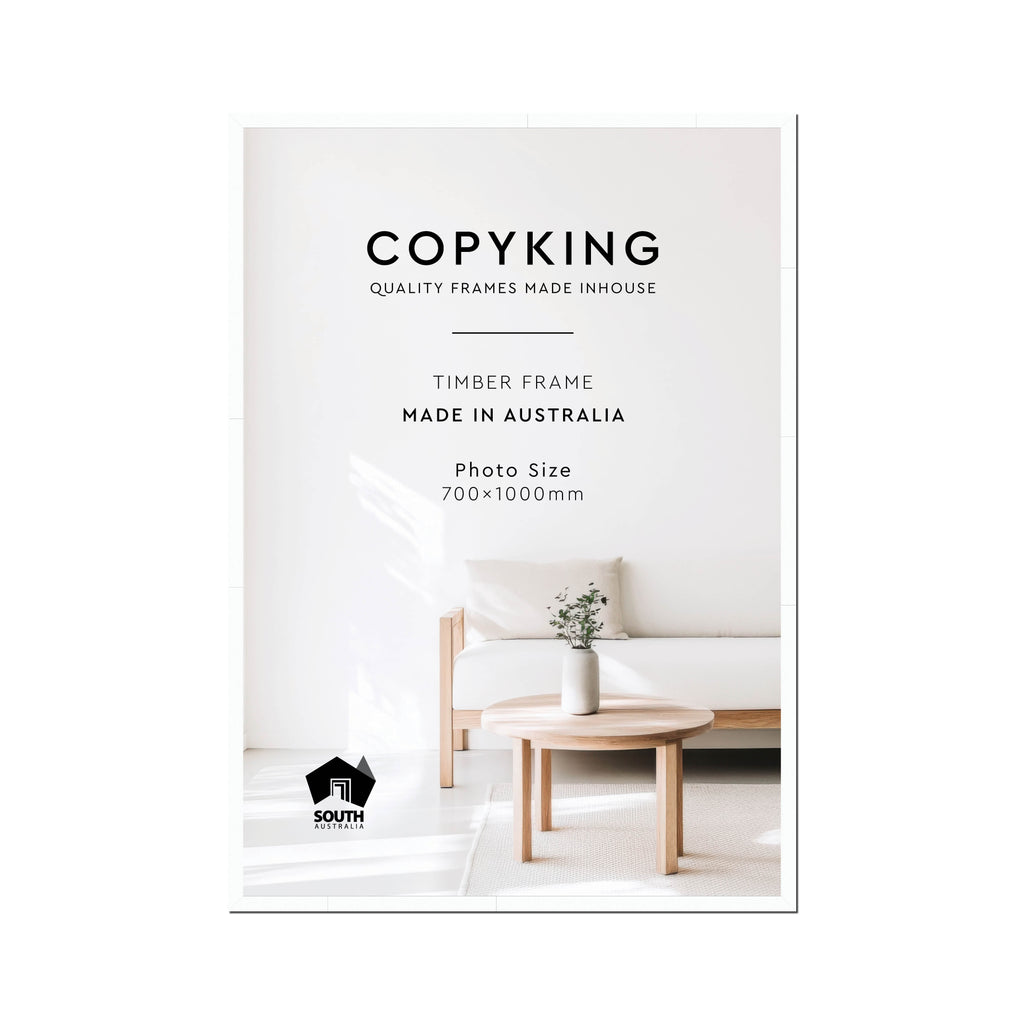 White 20mm Wood Poster Frame - 70cm x 100cm