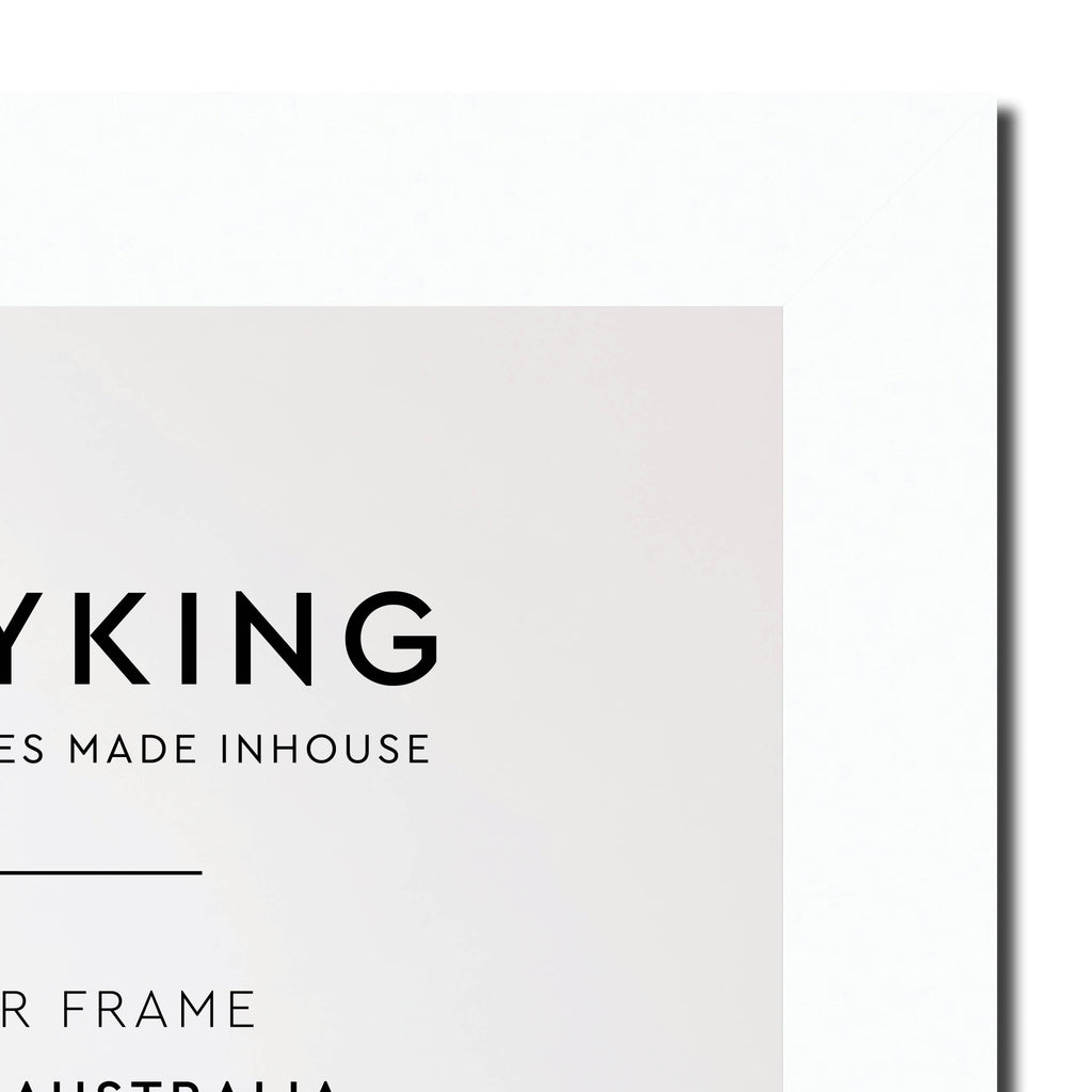 White 30mm Wood Poster Frame - A2 (420mm x 594mm)