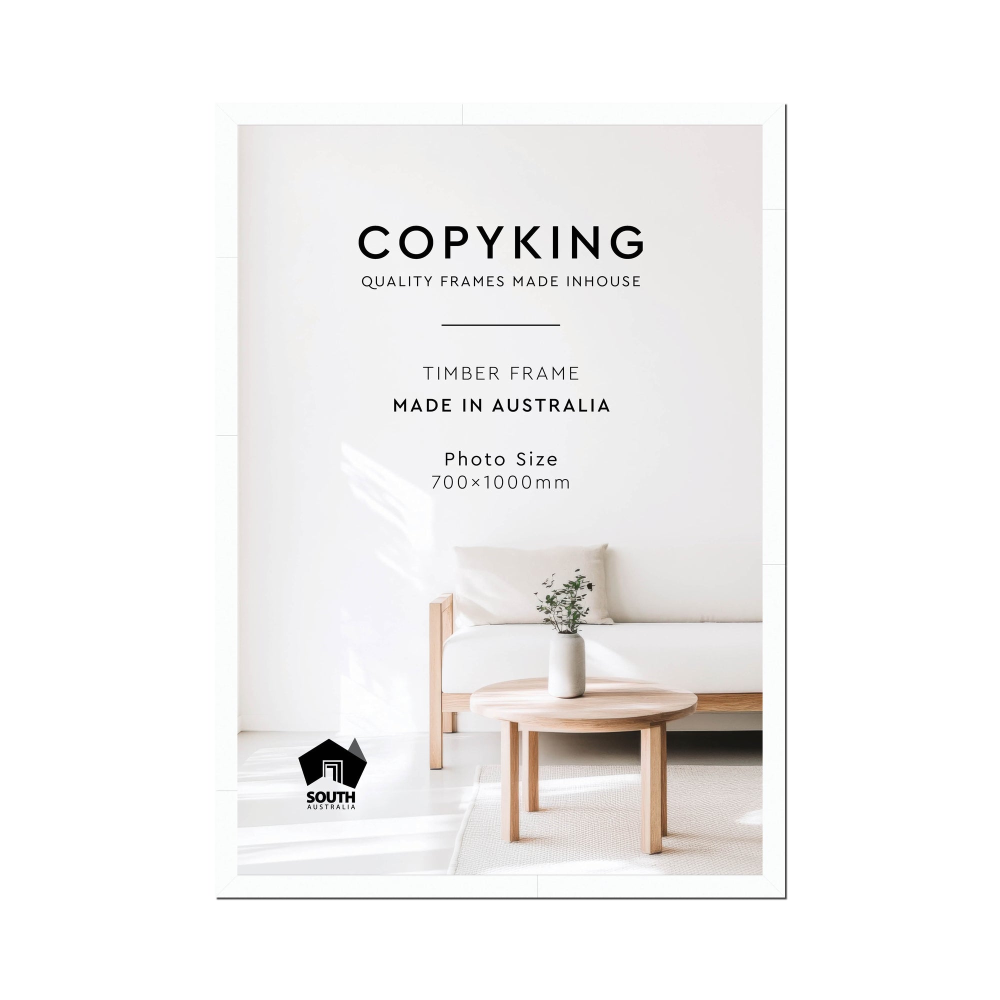White 30mm Wood Poster Frame - 70cm x 100cm