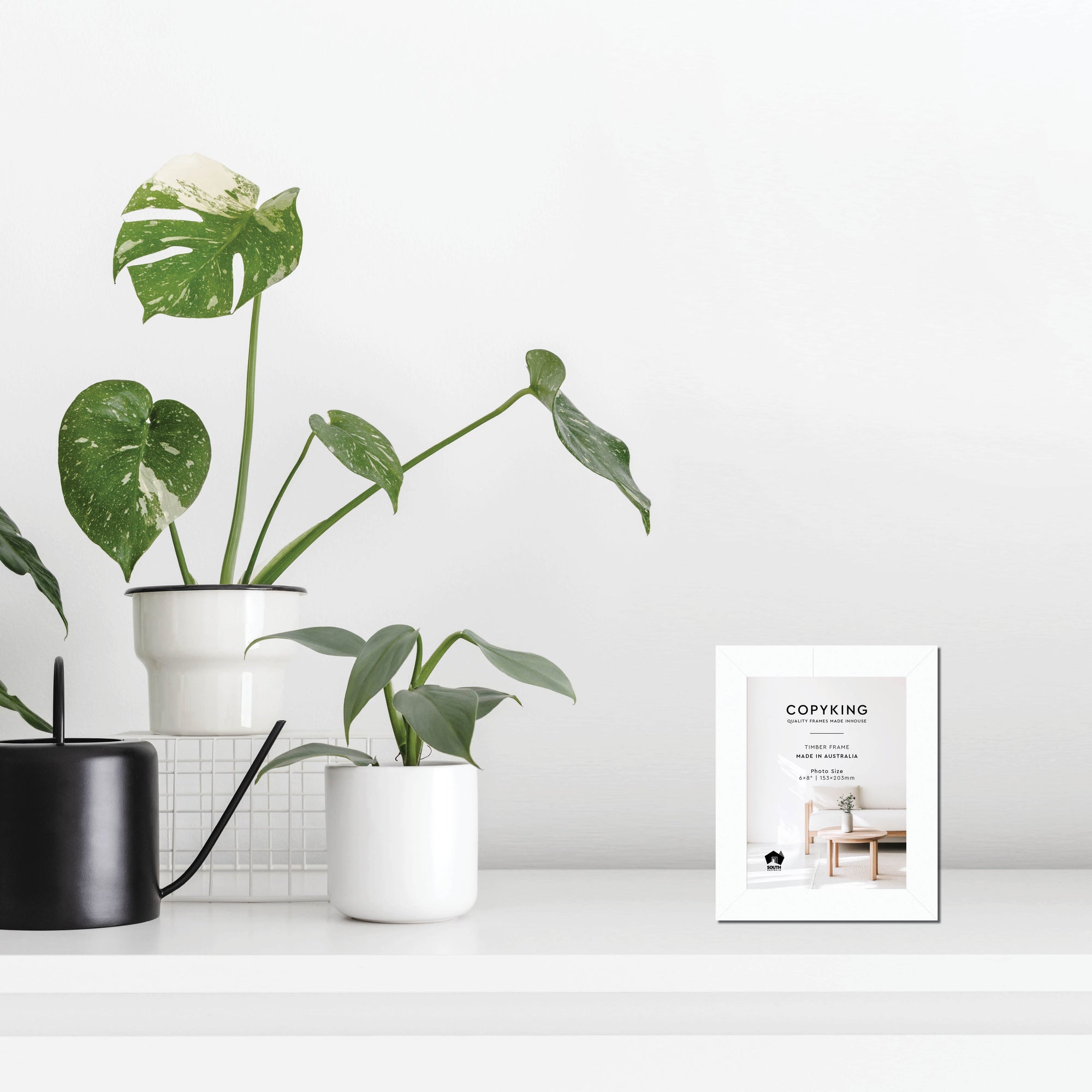 White 30mm Wood Photo Frame - 6" x 8" (153mm x 203mm)