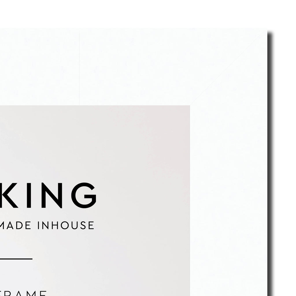 White 40mm Wood Poster Frame - 50cm x 70cm