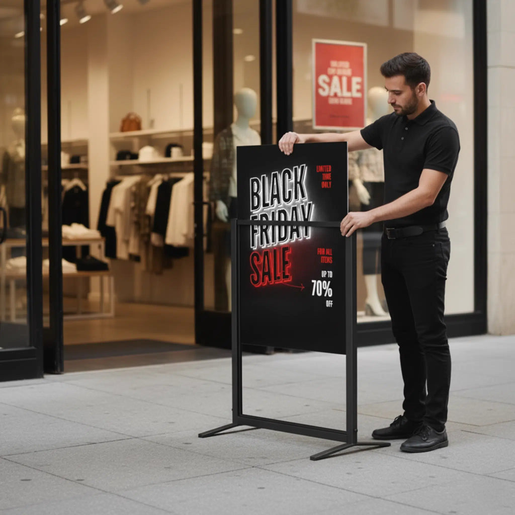 Heavy Duty T-Frame Pavement Sign